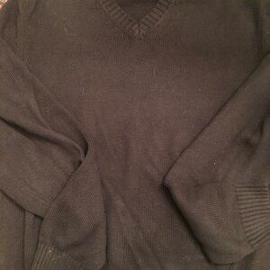 Brooks Brothers Charcoal V-Neck Sweater